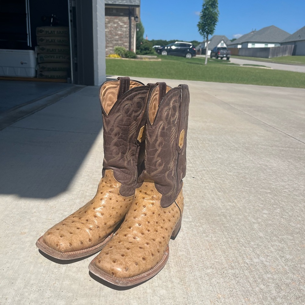 Exotic Ostrich Cowboy Boots
